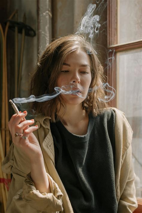 smoking nude
