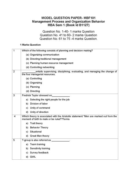 Read Smu Question Papers Mba 