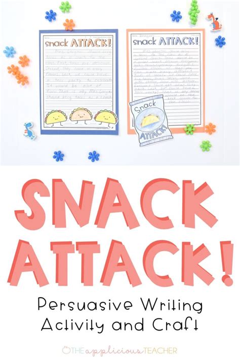 Snack Attack Persuasive Writing Activity For 2nd Grade Persuasive Books For 2nd Grade - Persuasive Books For 2nd Grade