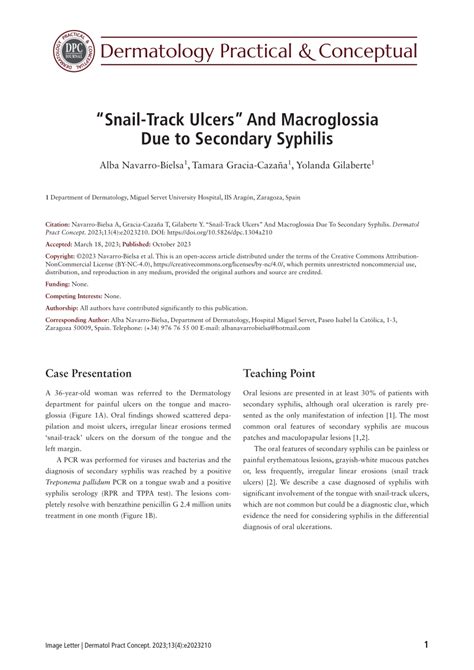 Snail Track Ulcers