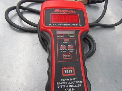 Read Online Snapon Manual For Battery Tester Ya2624 