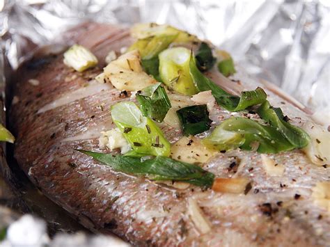 snapper cooked in foil