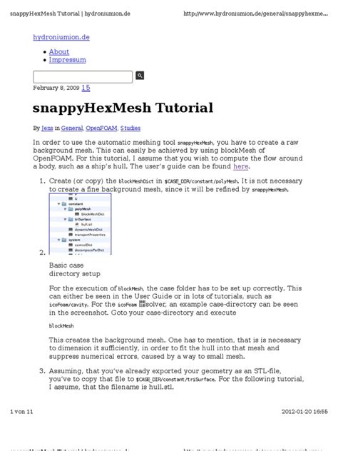 Read Snappyhexmesh Manual File Type Pdf 