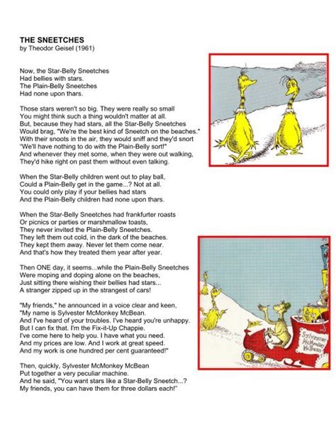 Sneetches Pdf