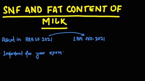 Snf In Milk