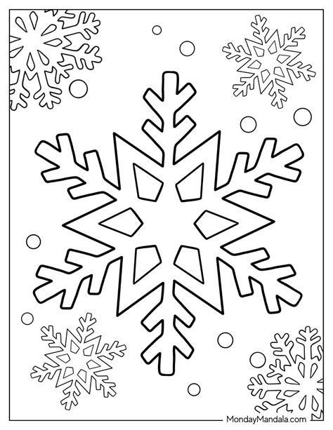 snowflake coloring page