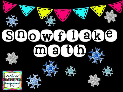Snowflake Math Freebies The Kindergarten Smorgasboard Snowflakes Kindergarten - Snowflakes Kindergarten