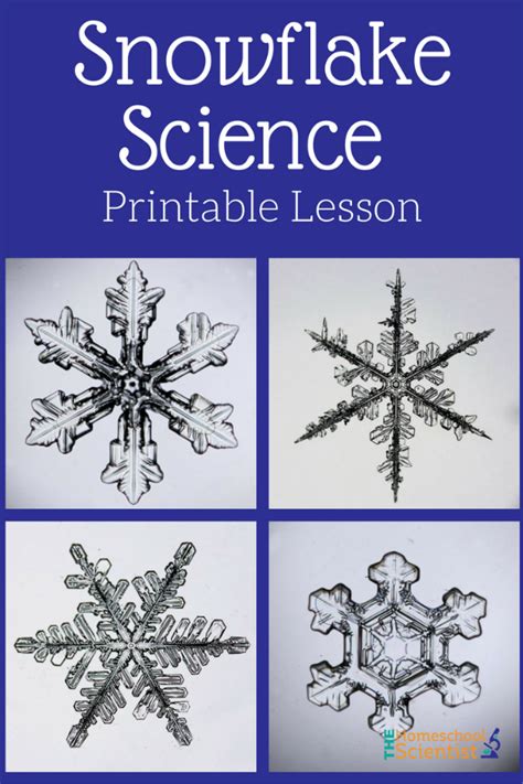 Snowflake Science With Printable The Homeschool Scientist Snowflake Science Experiments - Snowflake Science Experiments