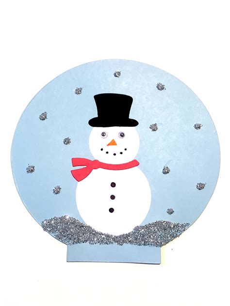 Snowglobe Paper Craft For Kids Craft Play Learn Snowglobe Writing Paper - Snowglobe Writing Paper