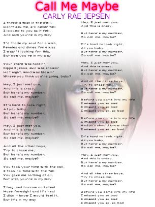 So Call Me Lyrics