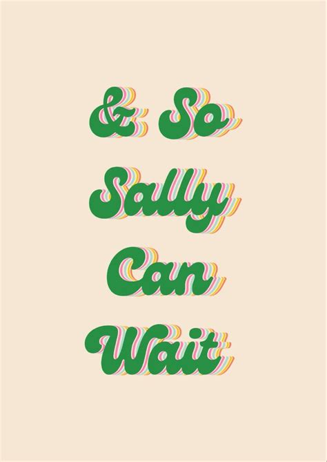 SO SALLY CAN WAIT - LIRIK LAGU SO SALLY CAN WAIT - Victor of Aquitaine