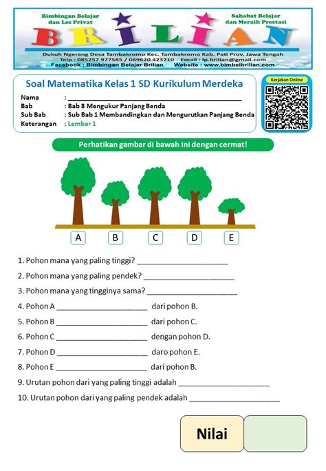 Soal Kelas 1