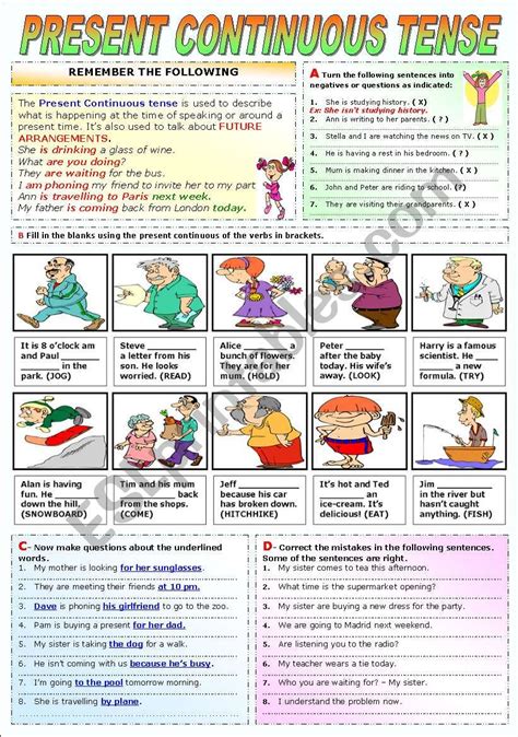 Soal Present Continuous Tense