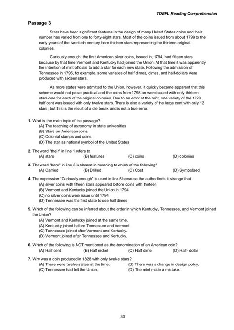 Soal Toefl Reading