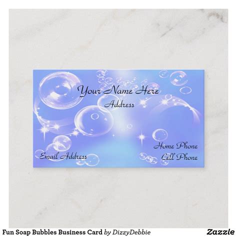 Soap Bubble Business Cards