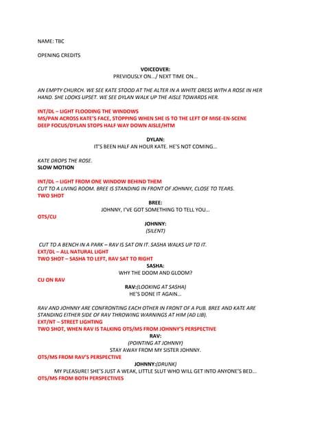 soap opera script spanish