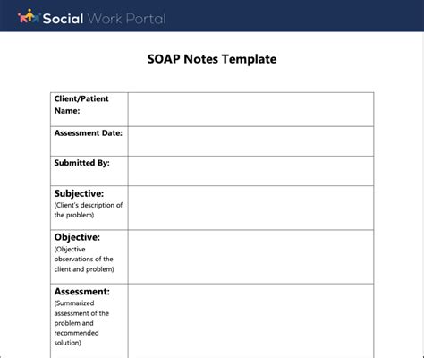 Full Download Soap Documentation Social Work Examples 