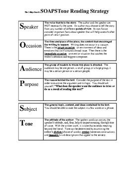 Soapstone Reading Strategy Worksheet Docx Course Hero Soapstone Worksheet Answer Key - Soapstone Worksheet Answer Key