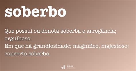 soberbo