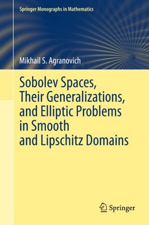 Download Sobolev Spaces Their Generalizations And Elliptic Problems In Smooth And Lipschitz Domains Springer Monographs In Mathematics 