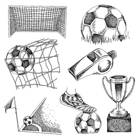 soccer drawings ideas