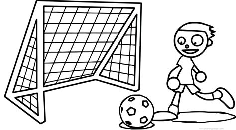 Soccer Goal Coloring Page At Getdrawings Free Download Soccer Goalie Coloring Pages - Soccer Goalie Coloring Pages