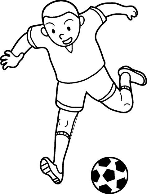 Soccer Players Coloring Pages Coloring Pages Hellokids Football Player To Color - Football Player To Color