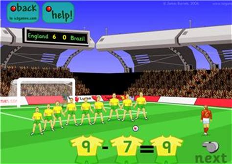 Soccer Subtraction Ict Games Maths Zone Cool Learning Soccer Subtraction - Soccer Subtraction