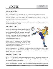 Download Soccer Packet 6 Answers To Questions 