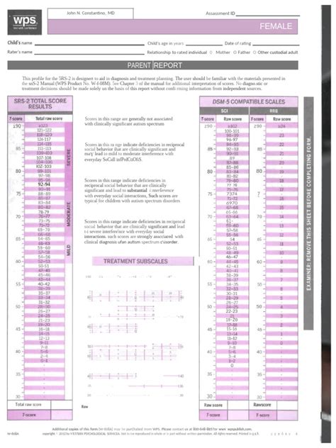 Social Responsiveness Scale