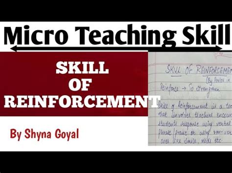 Social Science Skill Of Reinforcement Micro Lesson Plan Lesson Plan Social Science - Lesson Plan Social Science