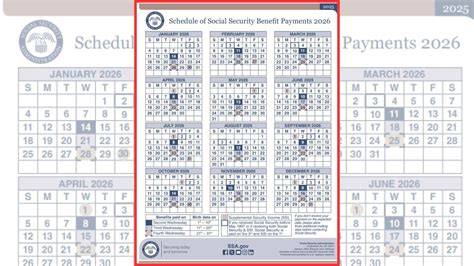 social security payment schedule for 2014