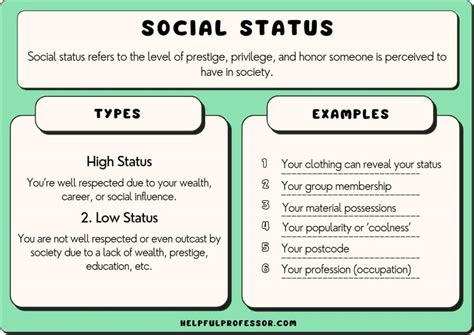 Social Status Meaning