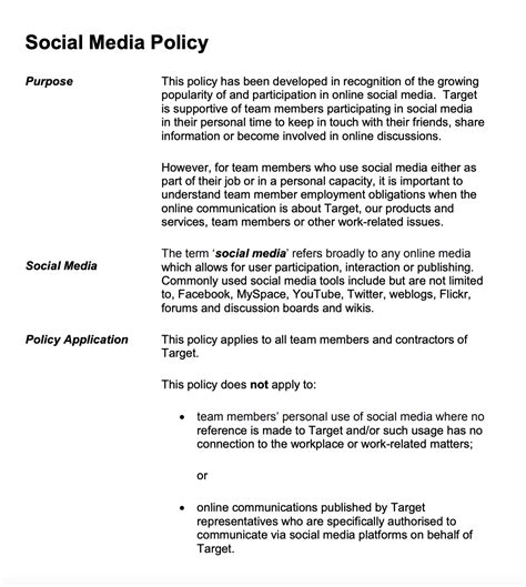 Read Social Media Policy Guidelines 