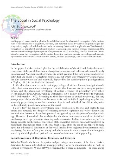 Full Download Social Psychology Definition Paper 
