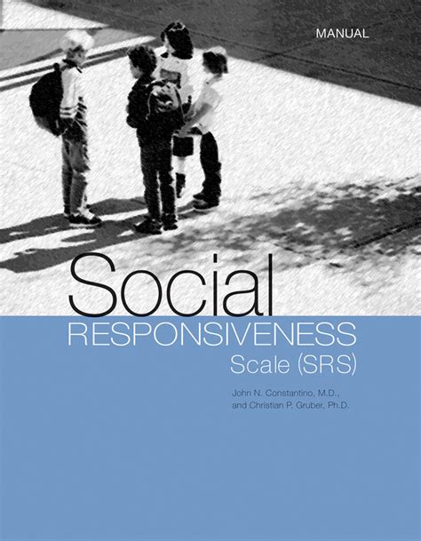 Read Online Social Responsiveness Scale Second Edition 