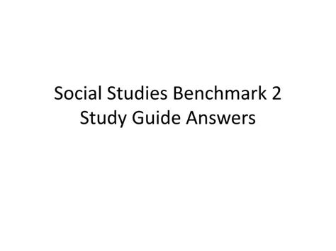 Full Download Social Studies Benchmark Study Guide 