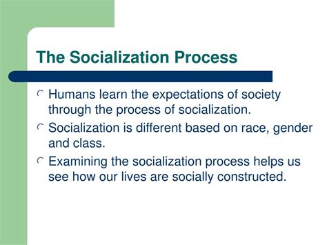 Socialization Process Of Food