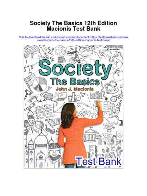 Read Online Society The Basics 12Th Edition Chapter 1 