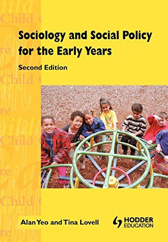 Download Sociology Social Policy For The Early Years 2Ed Child Care Topic Books 