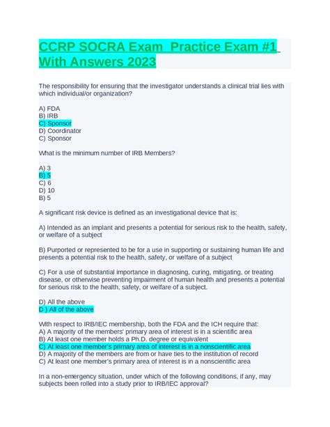 Download Socra Practice Exams 