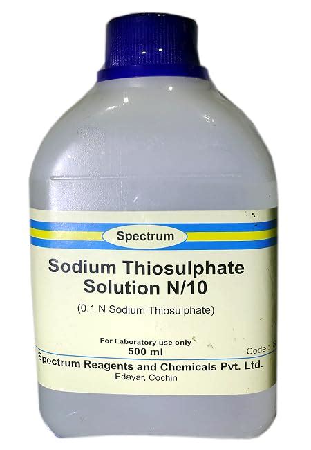 Full Download Sodium Thiosulfate Saturated Solution 