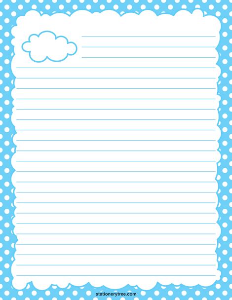 Soft Cloud Stationery Writing Paper Creative Fabrica Cloud Writing Paper - Cloud Writing Paper