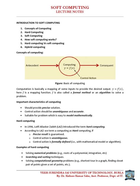 Soft Computing Lecture Notes
