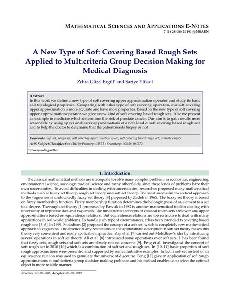 Download Soft Rough Sets Applied To Multicriteria Group Decision Making 