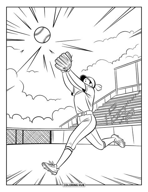 softball coloring book