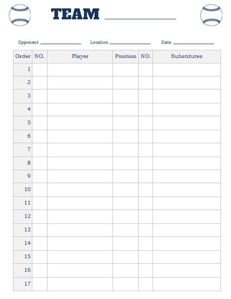 softball lineup card creator
