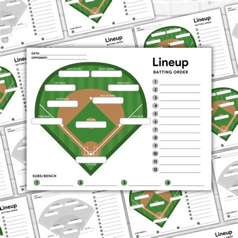 Softball Positions Template Excel