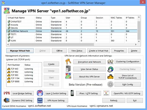 softether vpn server manager