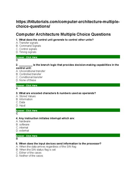 Software Architecture Multiple Choice Questions And Answers